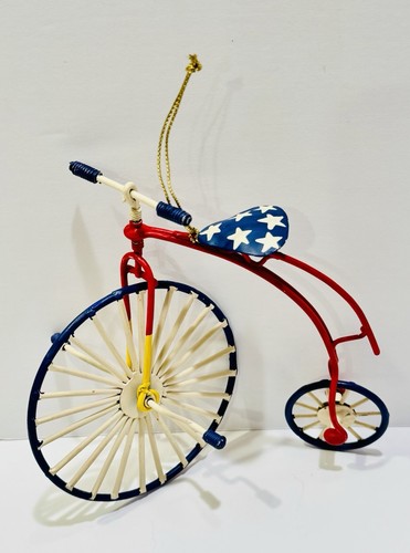 Metal patriotic vtg - x, 6”