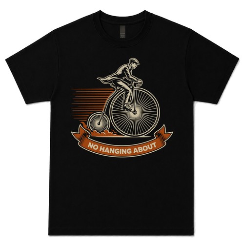 Penny farthing cyclist shirt - penny-farthing, t-shirt