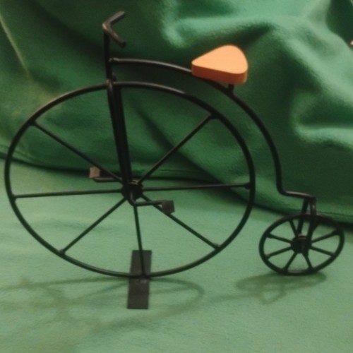 Metal wood penny - metal, penny-farthing
