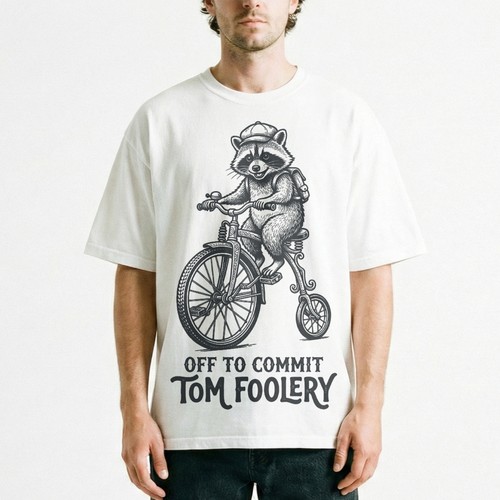 Vintage raccoon penny - vintage, farthing