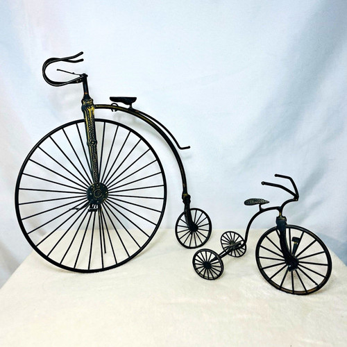 Vintage penny farthing bicycle - penny-farthing,
